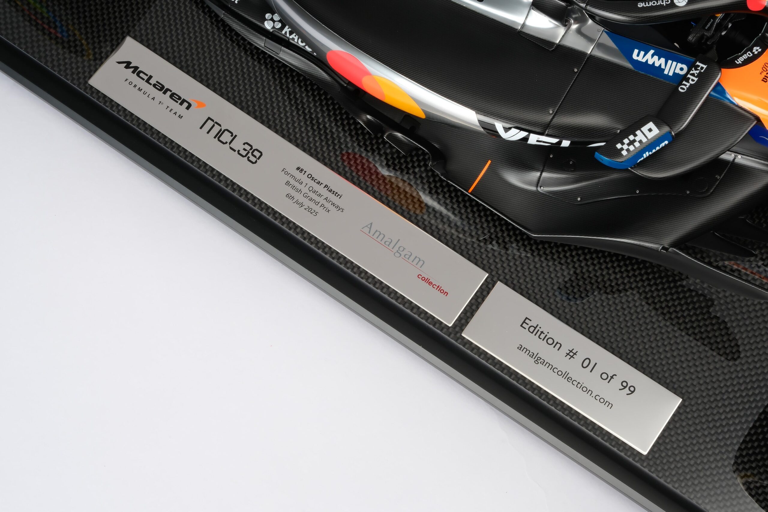 Amalgam McLaren MCL39 2025 British Grand Prix - Chrom / Orange | 1:8 - 画像38