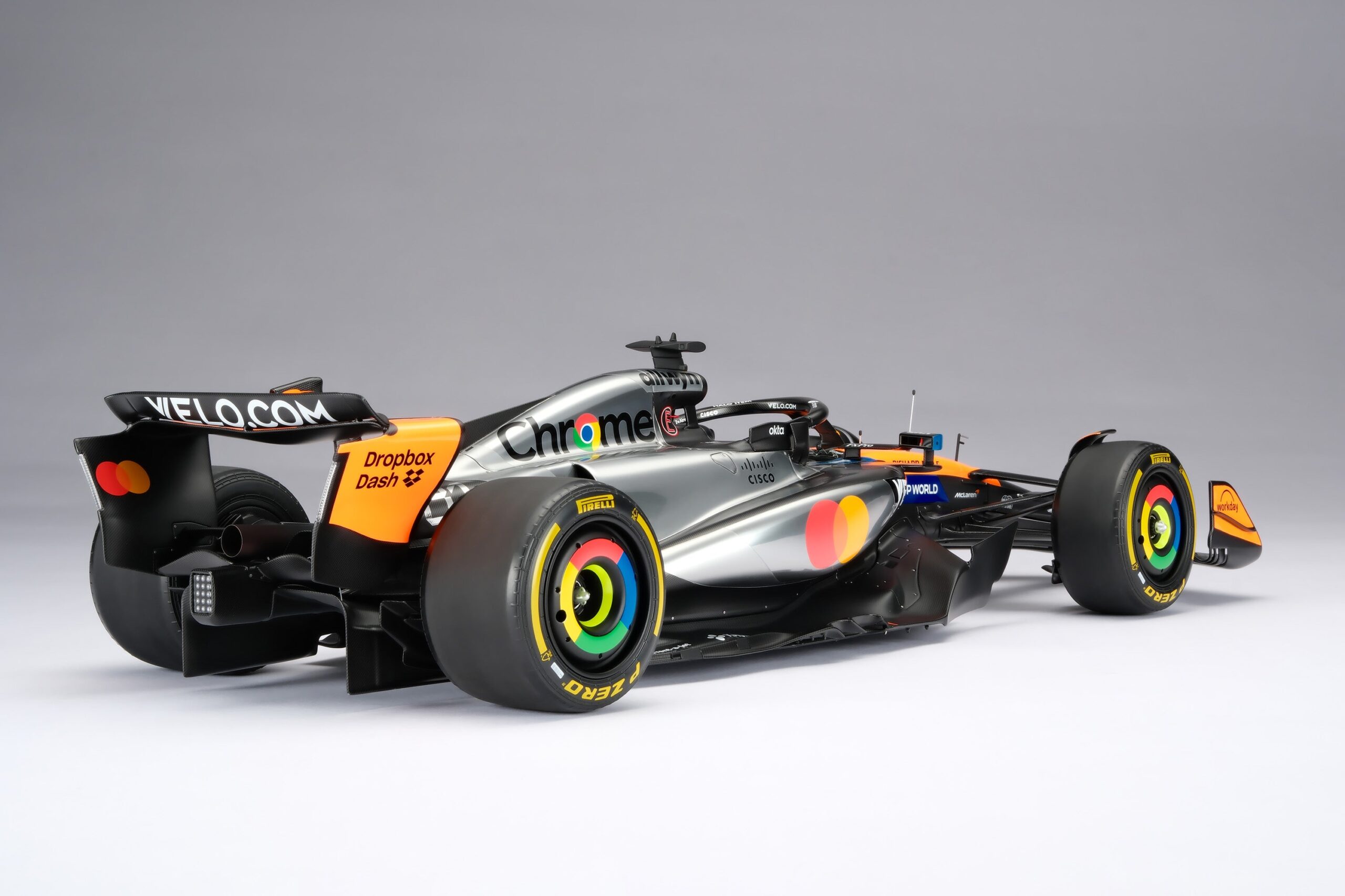 Amalgam McLaren MCL39 2025 British Grand Prix - Chrom / Orange | 1:8 - 画像35