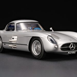 Amalgam Mercedes-Benz 300 SLR Uhlenhaut Coupé Chassis 00007/55 'The Blue' 1956 Test Drive – Silver Grey Metallic | 1:18