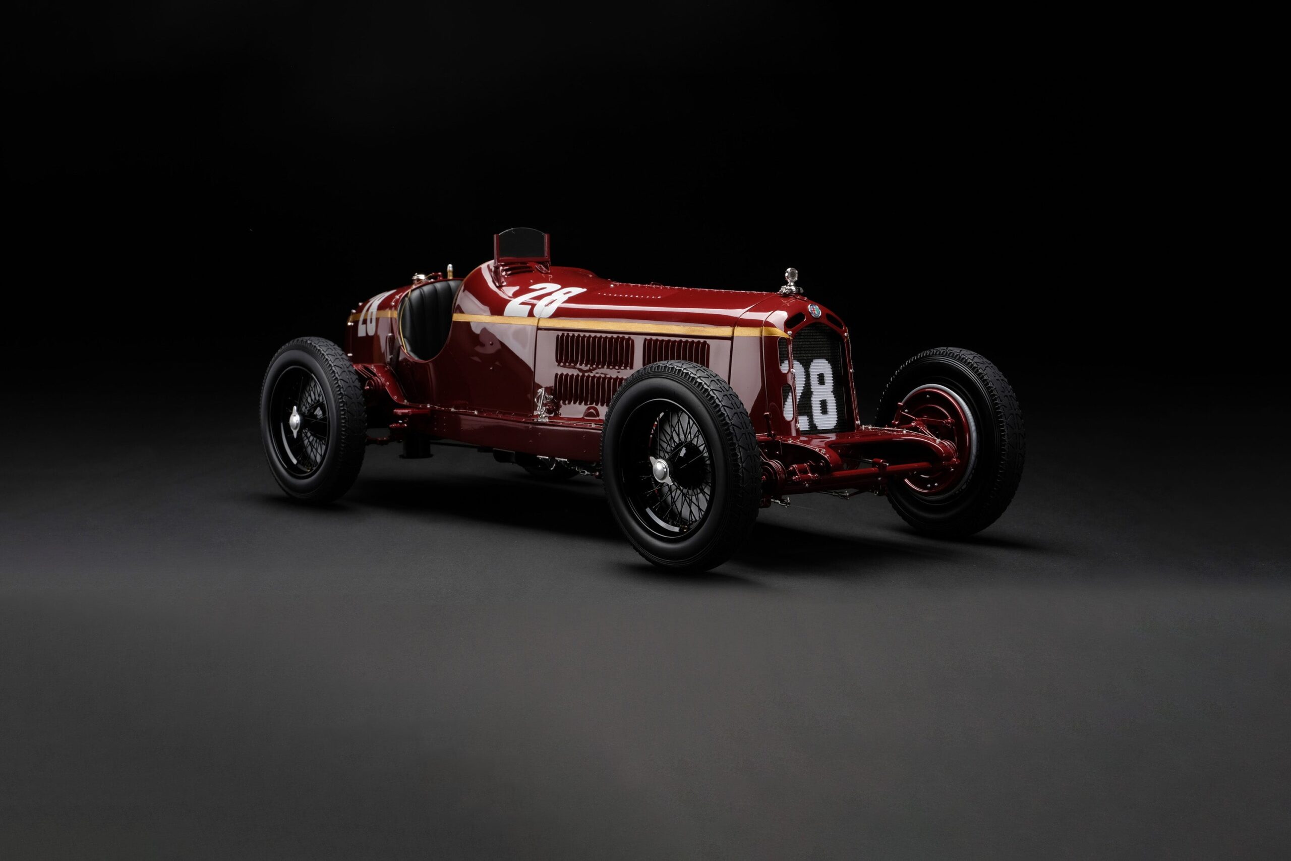 Amalgam Alfa Romeo 8C 2300 "Monza" 1932 Monaco Grand Prix Winner - Tazio Nuvolari - Rot | 1:8 - 画像2