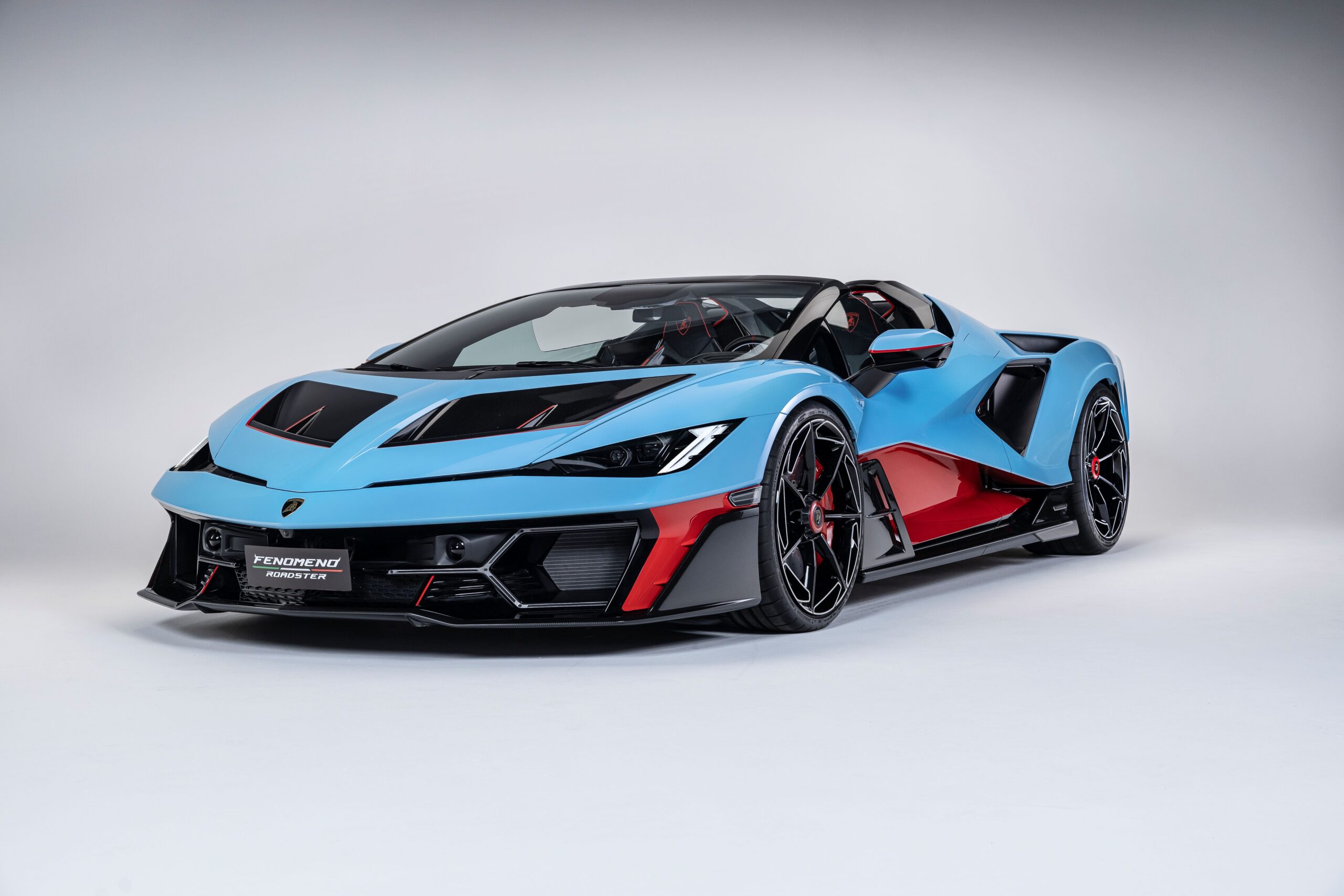 MR Collection Lamborghini Fenomeno Roadster - Bleu Cepheus / Rouge Mars | 1:18