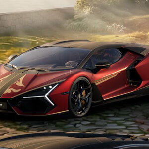 MR Collection Lamborghini Revuelto Impavido - Matte Rosso Pyra - Matte Nero Nemesis | 1:18