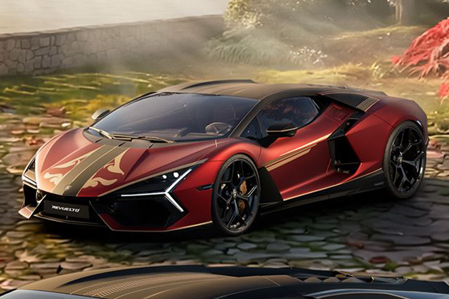 Colección MR Lamborghini Revuelto Impavido - Rosso Pyra Mate - Nero Nemesis Mate | 1:18