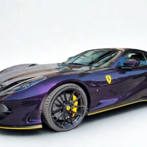 BBR Ferrari 812 GTS - Viola Hong Kong with yellow accents | 1:18