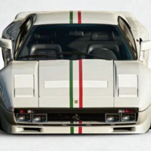 BBR Ferrari 288 GTO - Bianco Avus with Italian Stripe | 1:18