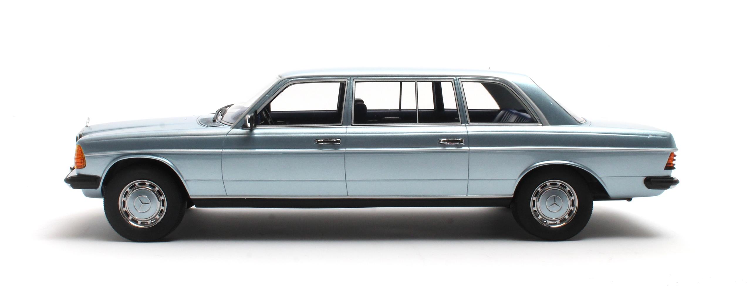 Cult Models Mercedes-Benz W123 Lang 1:18 - Diamond Blue – Bild 6