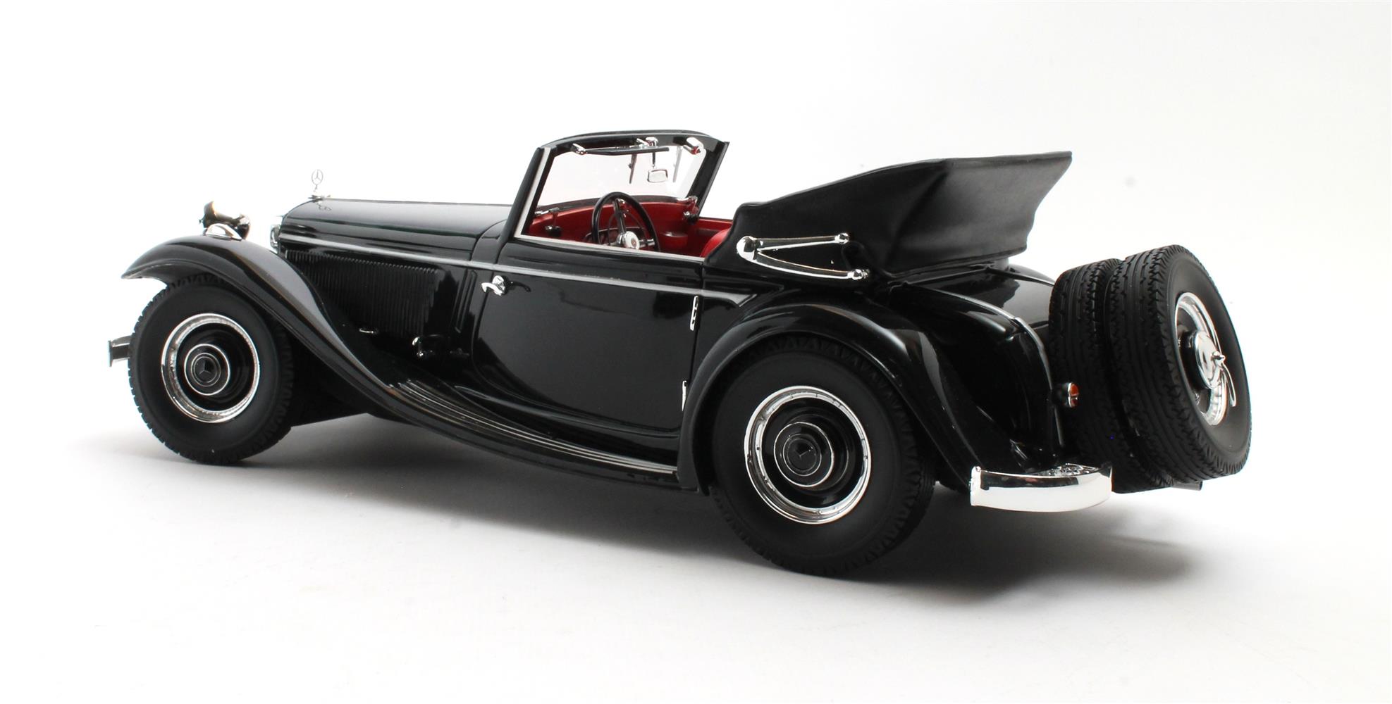Cult Models Mercedes-Benz 290A Cabriolet 1:18 - Black - modelcars24