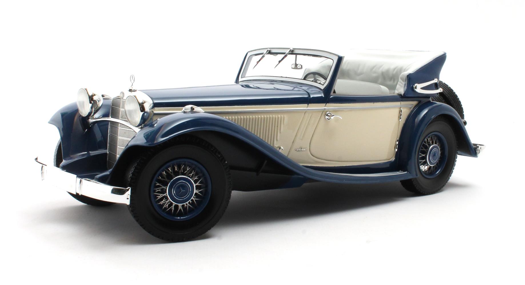 Cult Models Mercedes-Benz 290A Cabriolet 1:18 - Blue-White – Bild 2
