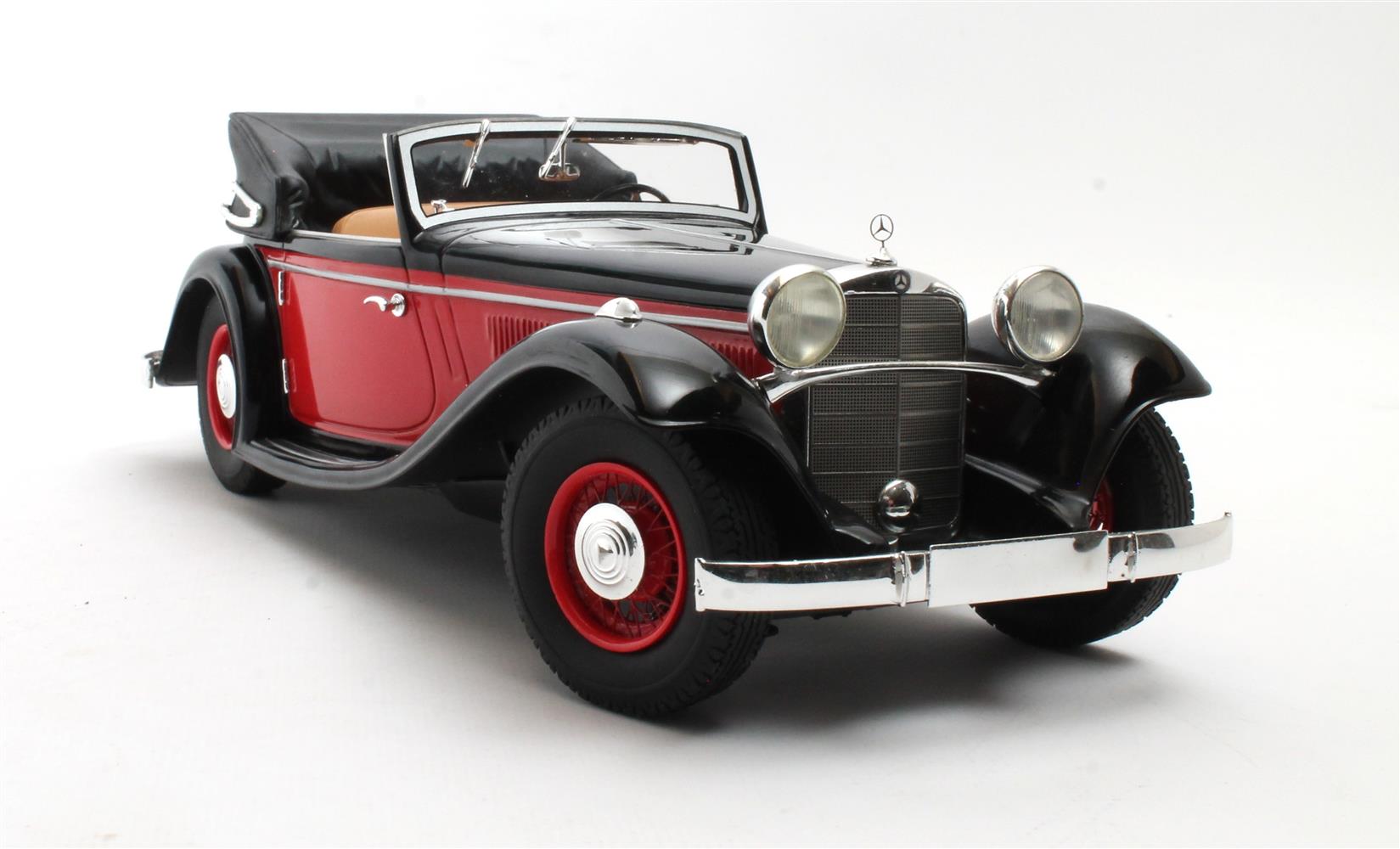 Cult Models Mercedes-Benz 290A Cabriolet 1:18 - Black-Red – Bild 5
