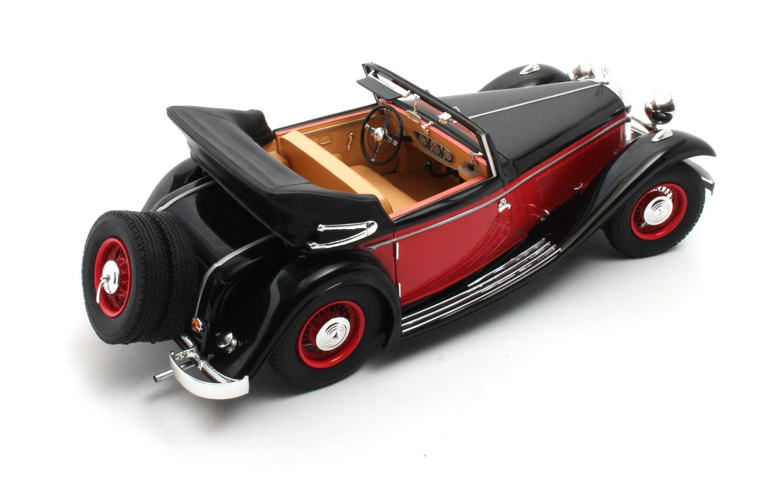 Cult Models Mercedes-Benz 290A Cabriolet 1:18 - Black-Red – Bild 6