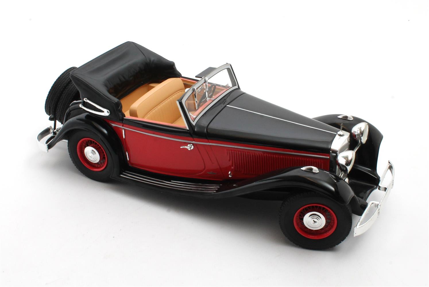 Cult Models Mercedes-Benz 290A Cabriolet 1:18 - Black-Red – Bild 8