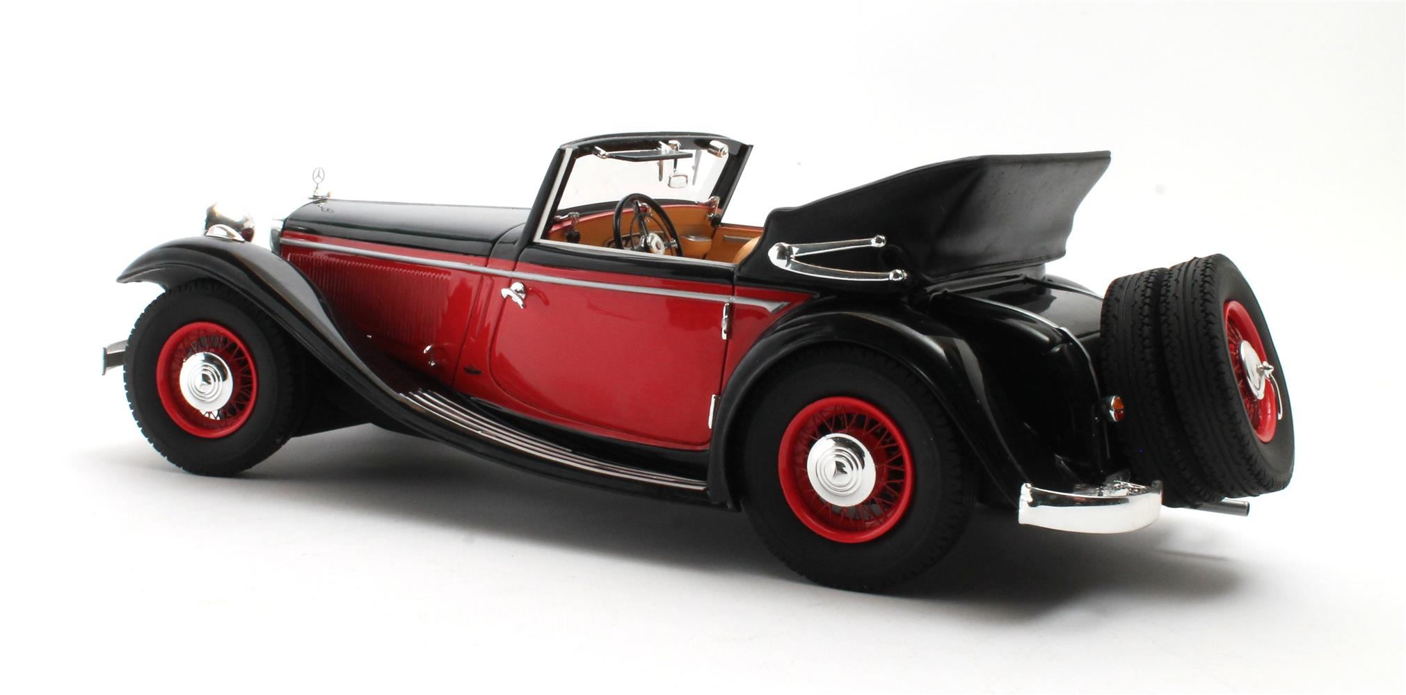Cult Models Mercedes-Benz 290A Cabriolet 1:18 - Black-Red – Bild 9