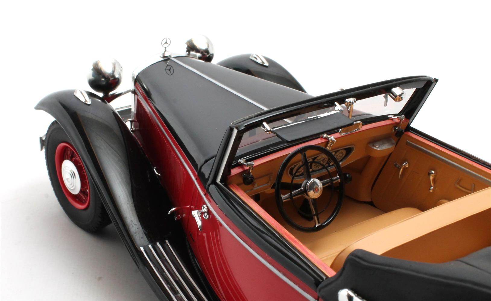 Cult Models Mercedes-Benz 290A Cabriolet 1:18 - Black-Red – Bild 10