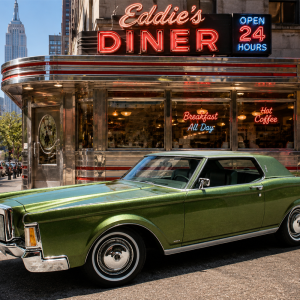 Cult Models Lincoln Continental Mark III 1:18 - Green Metallic