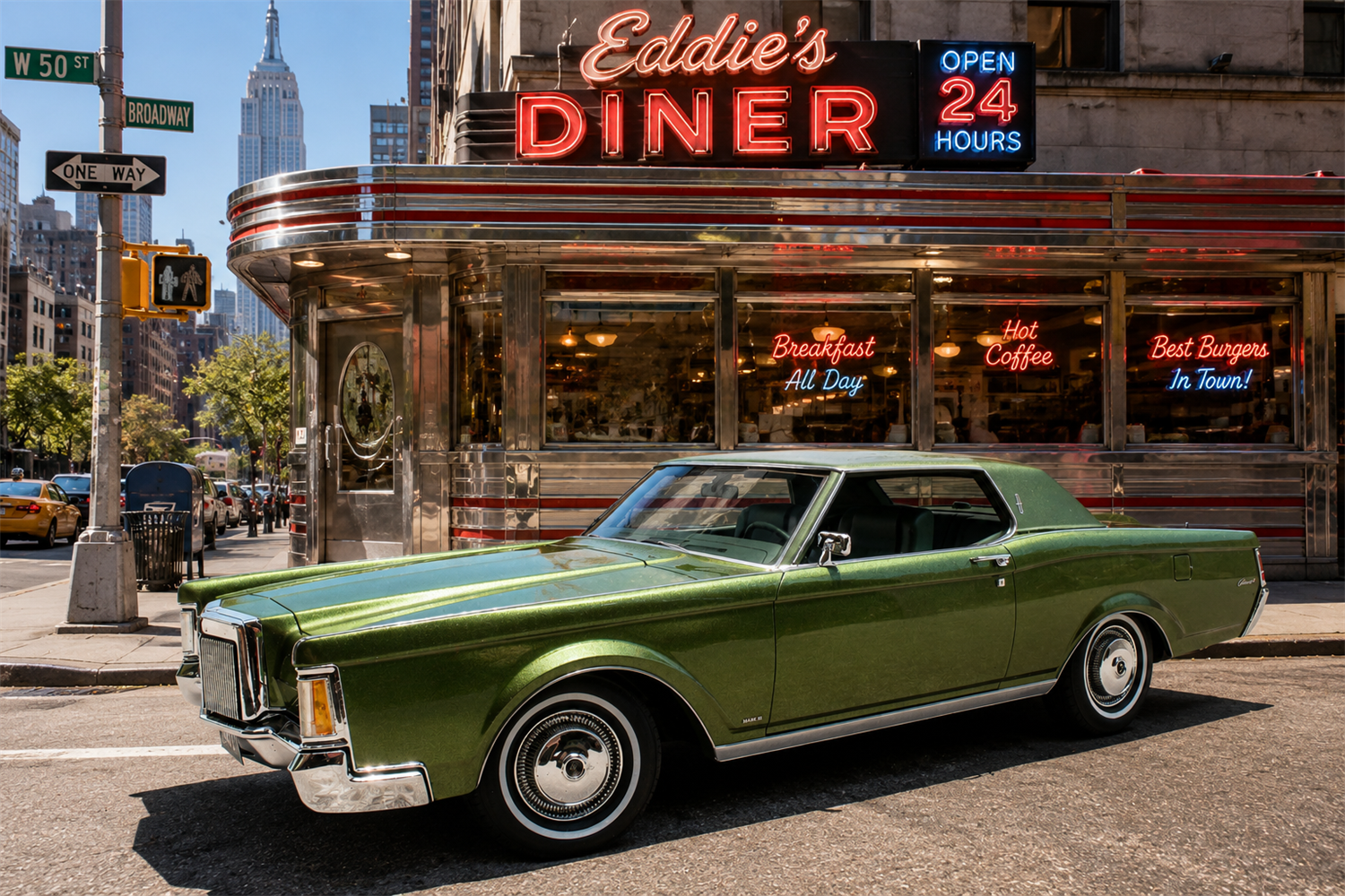 Cult Models Lincoln Continental Mark III 1:18 - Green Metallic
