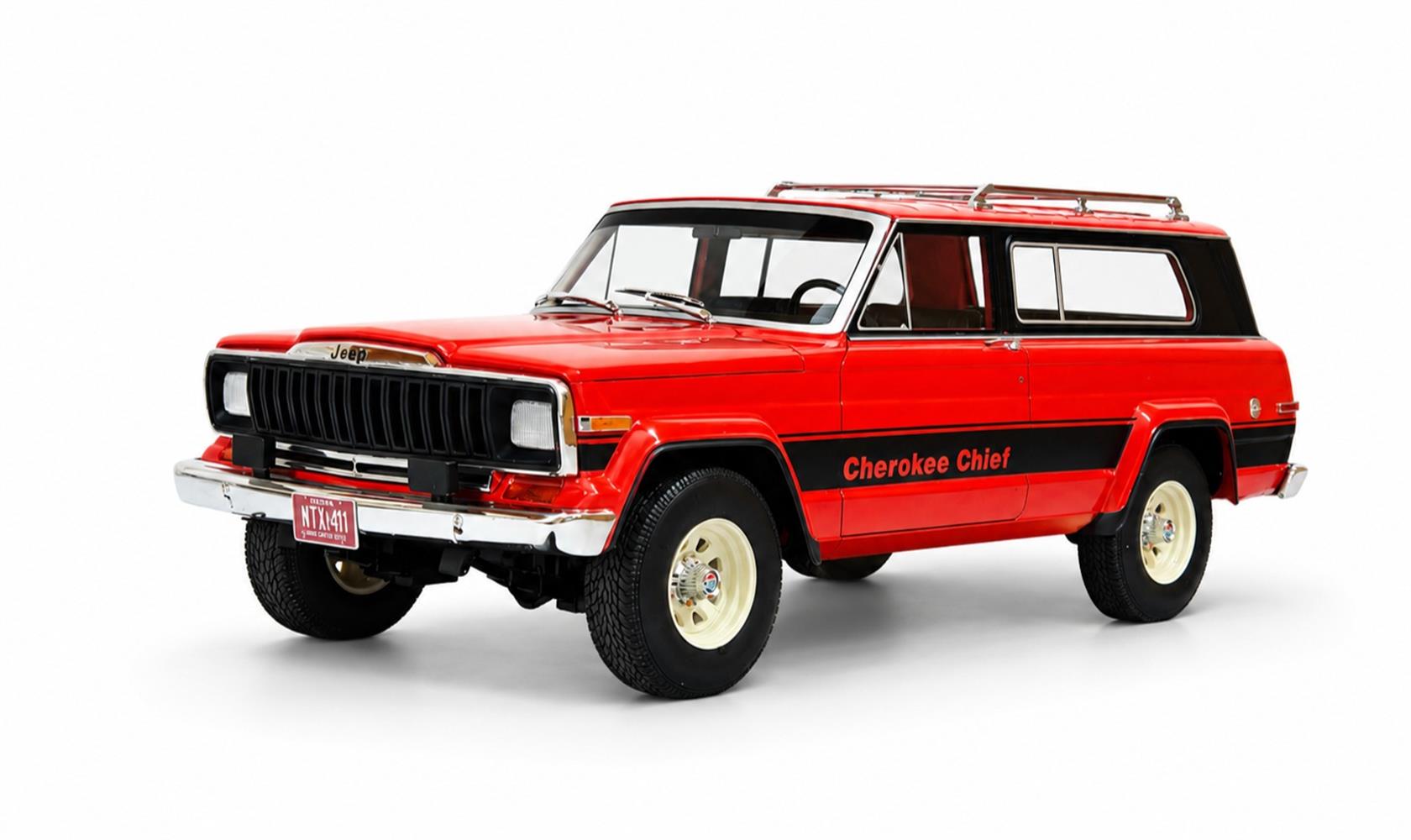 Cult Models Jeep Cherokee Chief (SJ) 1:18 - Red - Immagine 2