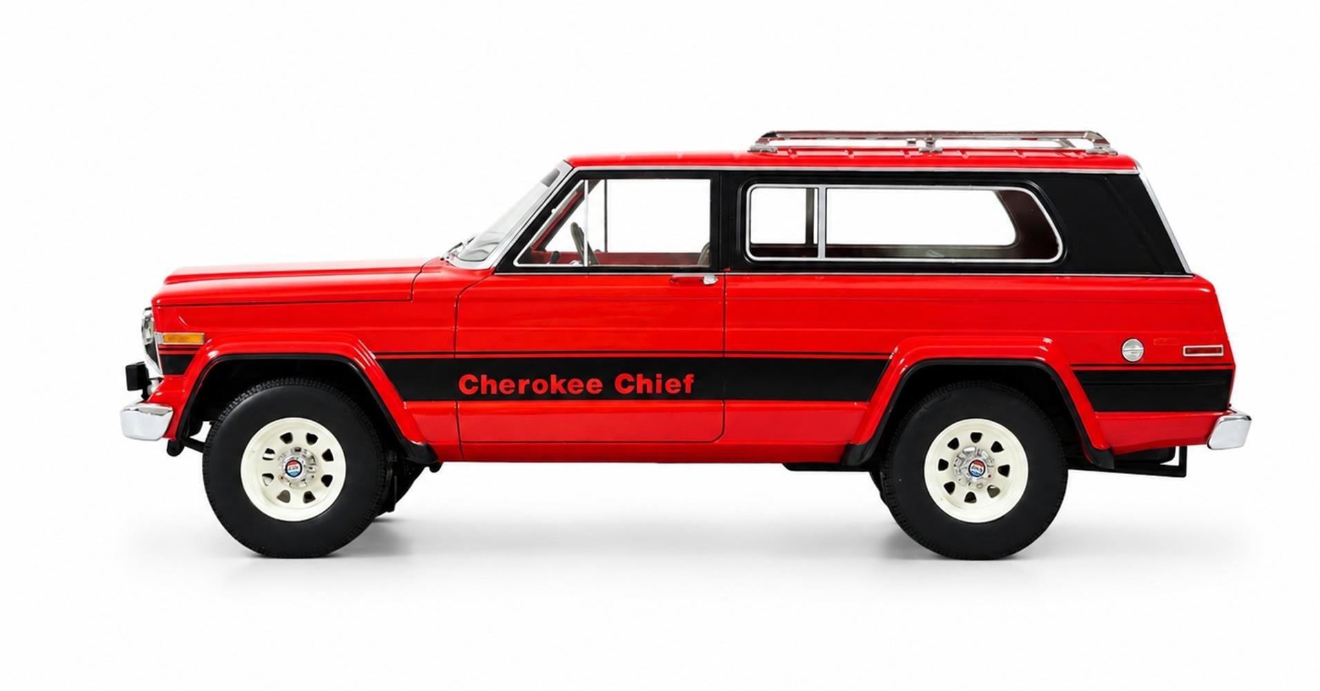 Cult Models Jeep Cherokee Chief (SJ) 1:18 - Red - Immagine 3