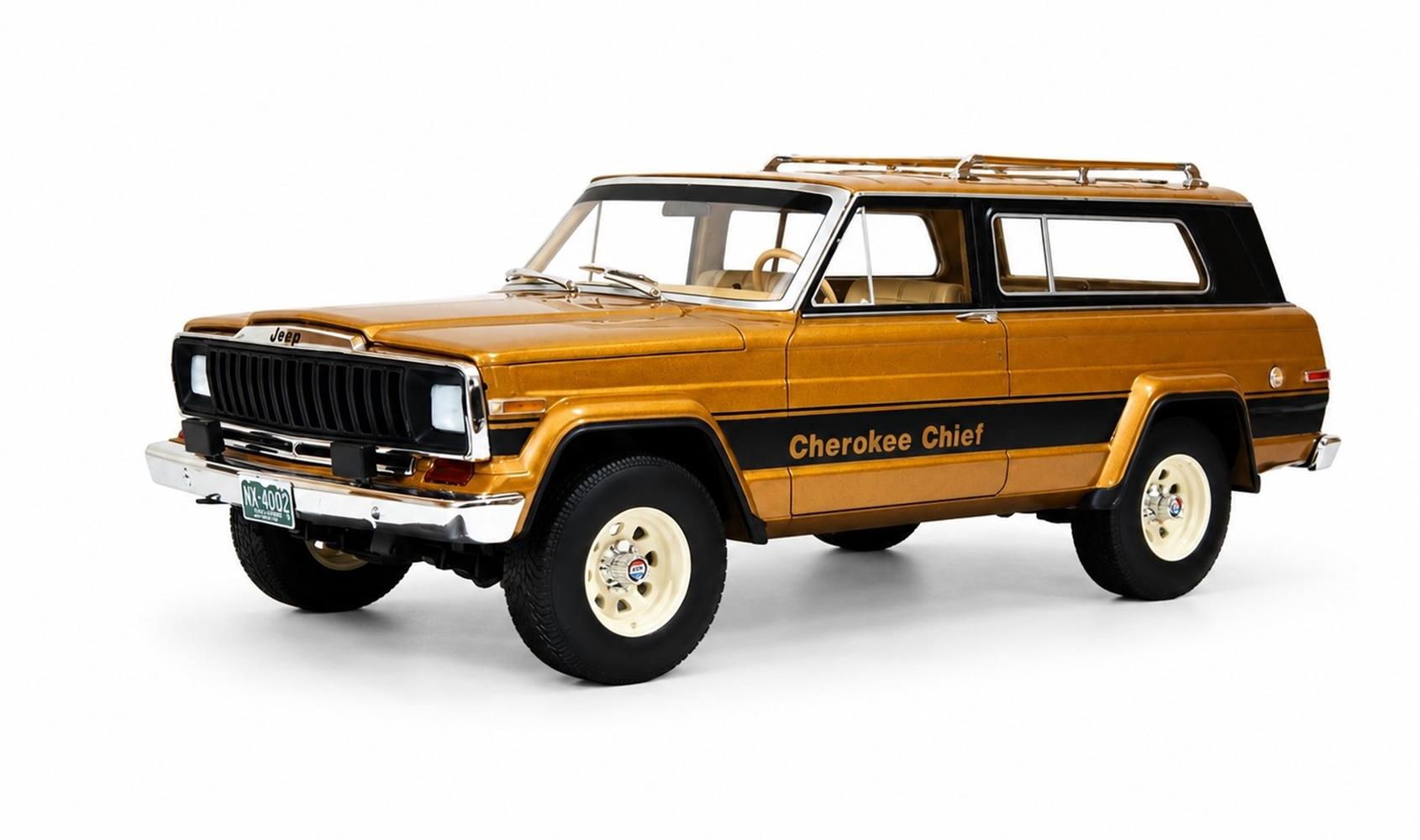 Cult Models Jeep Cherokee Chief (SJ) 1:18 - Brown Metallic - Immagine 2