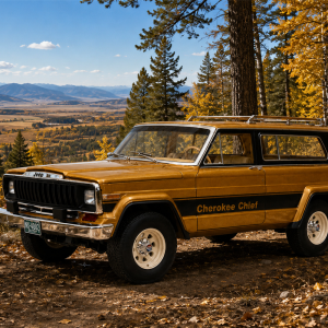 Cult Models Jeep Cherokee Chief (SJ) 1:18 - Brown Metallic