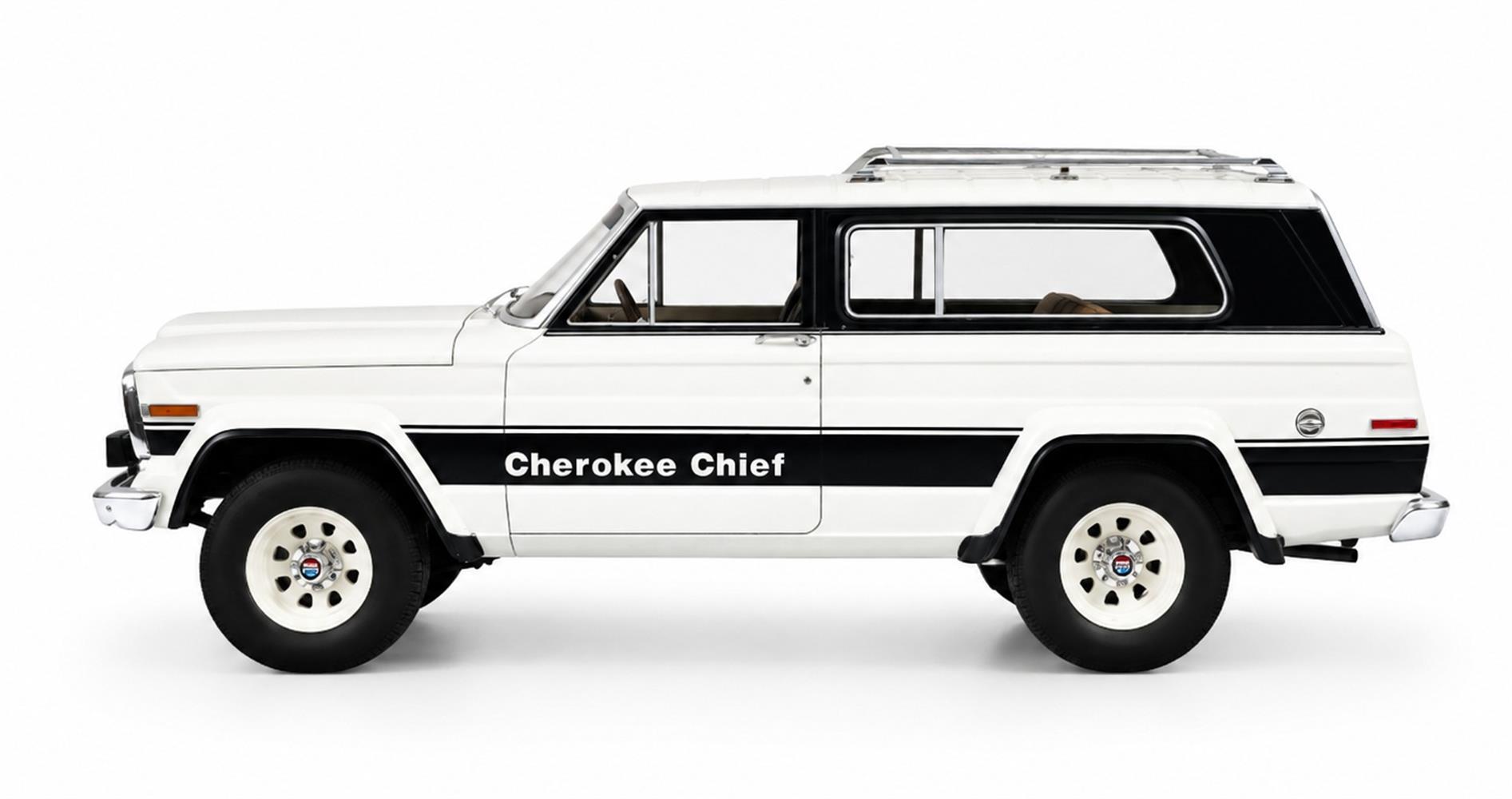 Cult Models Jeep Cherokee Chief (SJ) 1:18 - White - Immagine 3