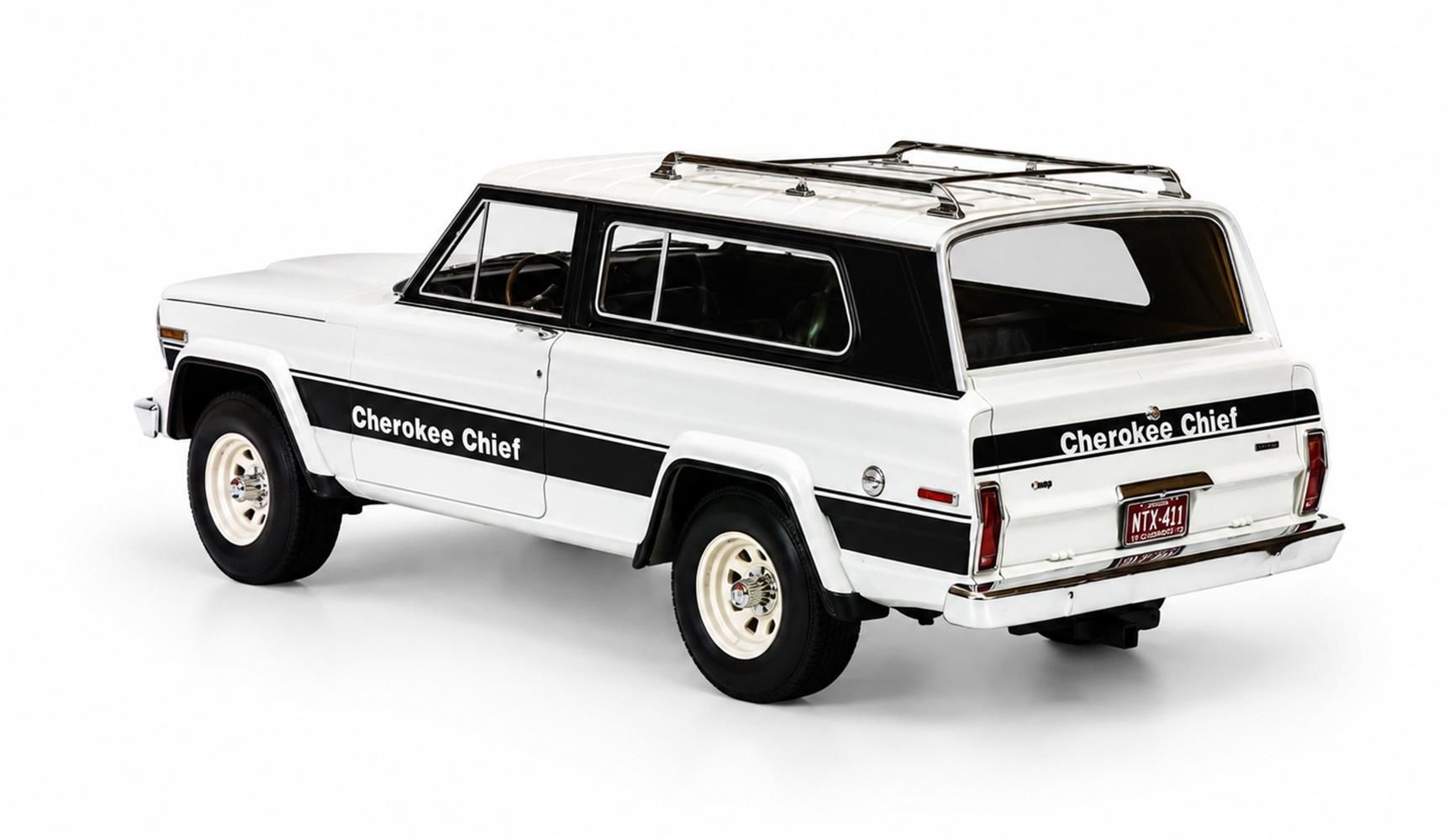 Cult Models Jeep Cherokee Chief (SJ) 1:18 - White - Immagine 4