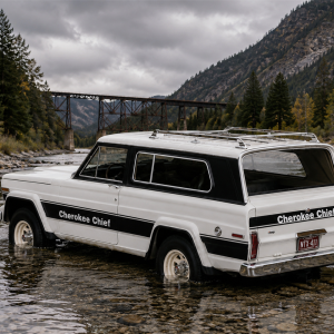 Cult Models Jeep Cherokee Chief (SJ) 1:18 - White
