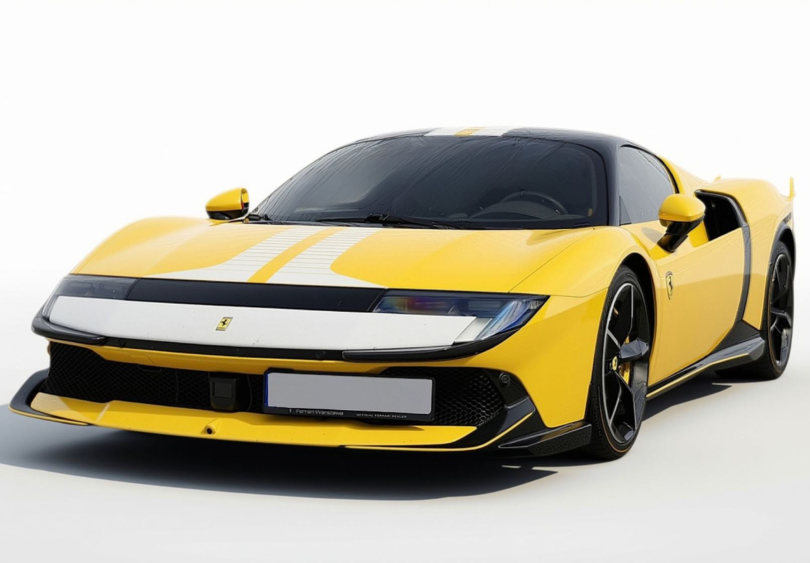 BBR Ferrari 849 Testarossa Assetto Fiorano - Giallo Modena with Bianco Cervino livery | 1:18