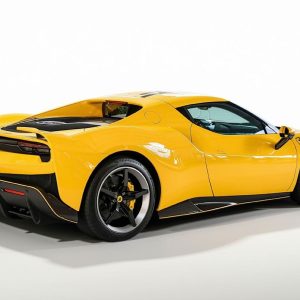 BBR Ferrari 296 Speciale - Giallo Modena with Blu Nart Stripes | 1:18