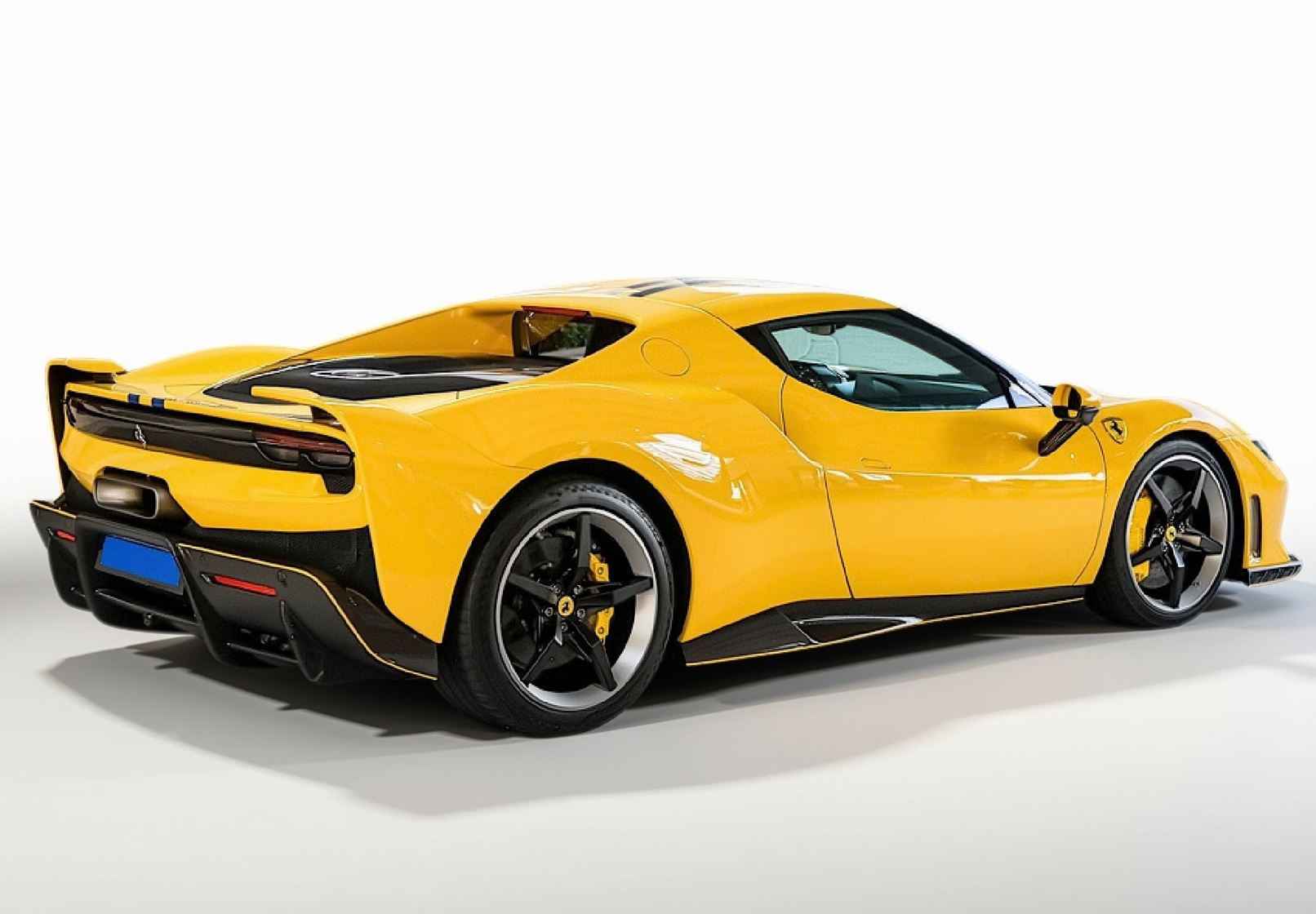 BBR Ferrari 296 Speciale - Giallo Modena with Blu Nart Stripes | 1:18