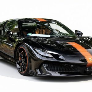 BBR Ferrari 296 Speciale - Black DS with Ambra stripe | 1:18