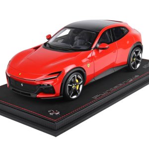 BBR Ferrari Purosangue Carbon Roof - Rosso Corsa 322 | 1:18