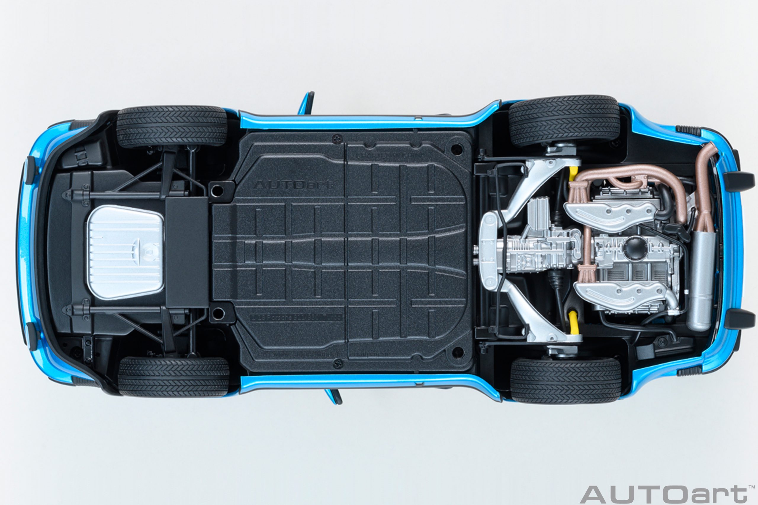 AUTOart Porsche 911 Turbo 3.0 (930) 1:18 - Minerva Blue – Bild 8