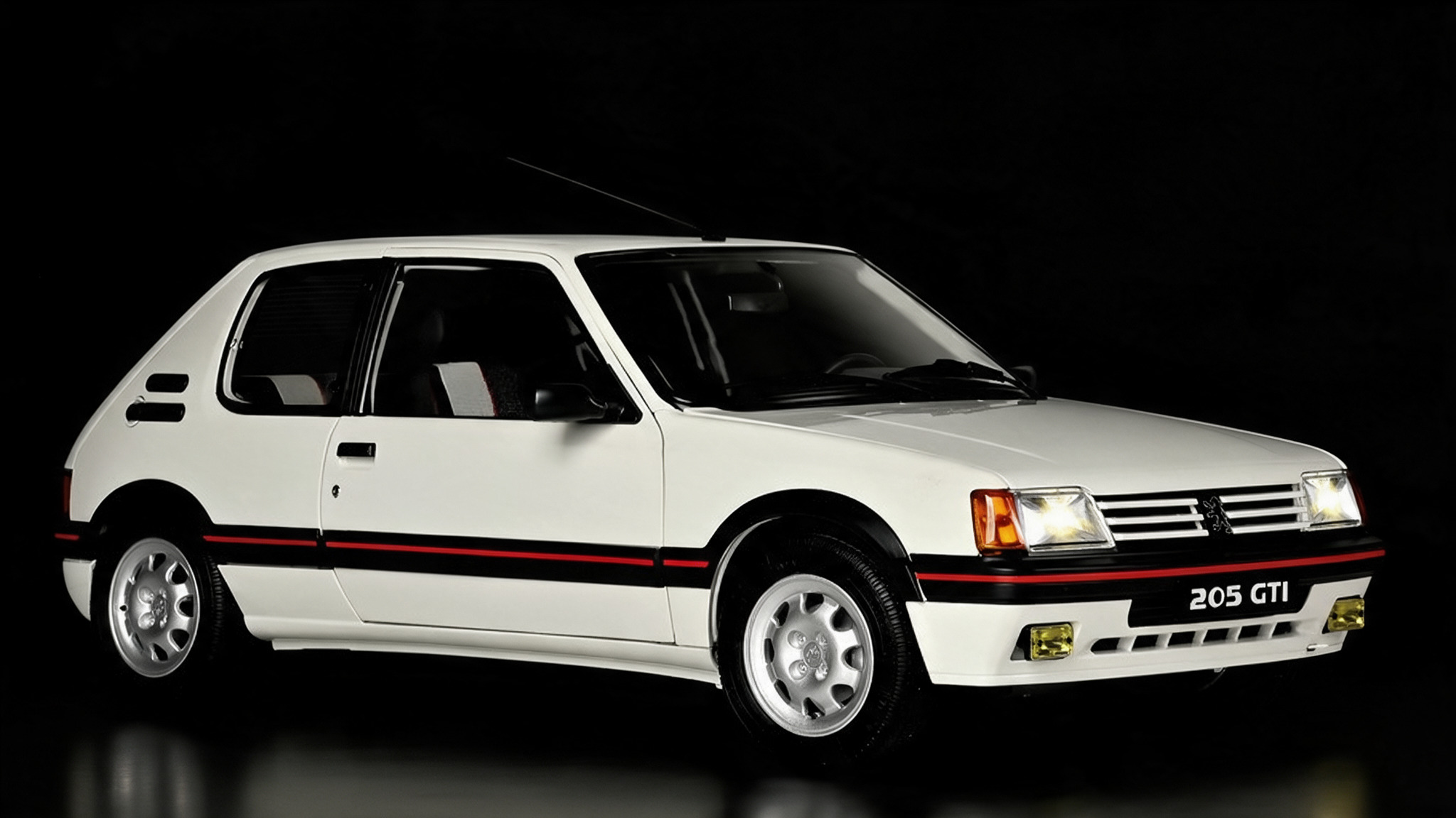 IXO Peugeot 205 GTI Weiss Bausatz 1:8 – Bild 2